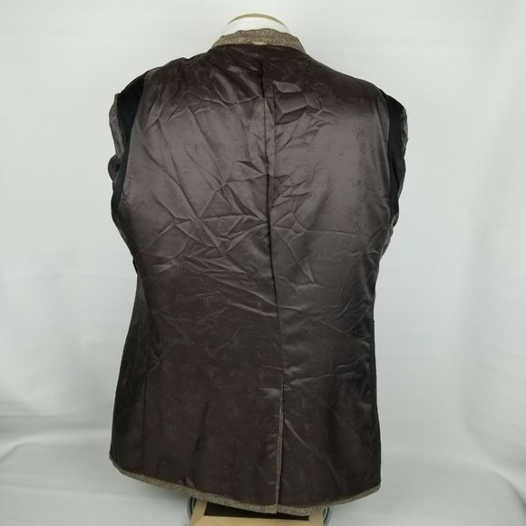 Oak Hill Sport Coat Mens 48T 1XLT Brown Wool Blend - Picture 9 of 12